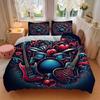 3pcs Music Love Bedding Cover Set, Fashion Classic Popular Print Bedding Set, Soft Comfortable, All Season Use, For Bedroom, Guest Rooma0819186