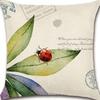 Retro Plant Floral Print Linen Pillow Case Home Living Room Sofa Car Cushion Pillow