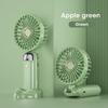 New Fan Portable Handheld Fold Office Desktop Multifunctional Folding Double Battery 3000mAh Electric Fan With Neck Lanyard