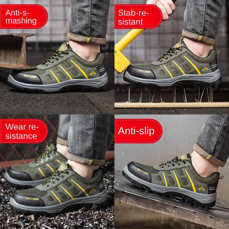 Labor Insurance Shoes Low-top Steel-soled Safety Shoes Labor Insurance Shoes Men's Work Site Shoes