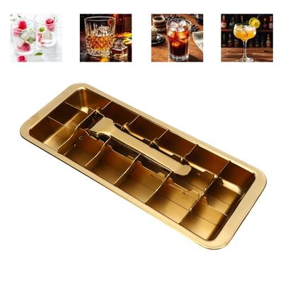 18 Slot Trays 304 Stainless Steel Heavy Duty Easy Release Handle Retro Design for Bar Kitchen