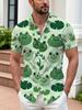 Herren Frosch Hawaiihemd - Kurzarm Knopfdesign, Grünes Lässiges Urlaubsoutfit, Mottoparty, Maschinenwaschbar Lockere Passform