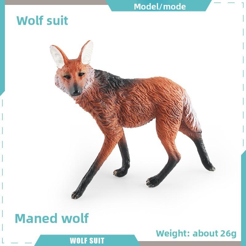Simulated Animal Wild Wolf Model Ornament For Desktop Decoration And Collecting