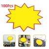 100Pcs Mini Starburst Labels Smooth Paper Paper Price Tag Promotional Stickers Supermarket