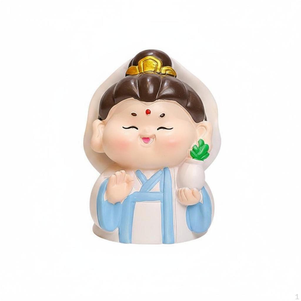 Cartoon Wealth Figurines Handmade Desk Ornament Desktop Decoration Cute Resin Statue for
