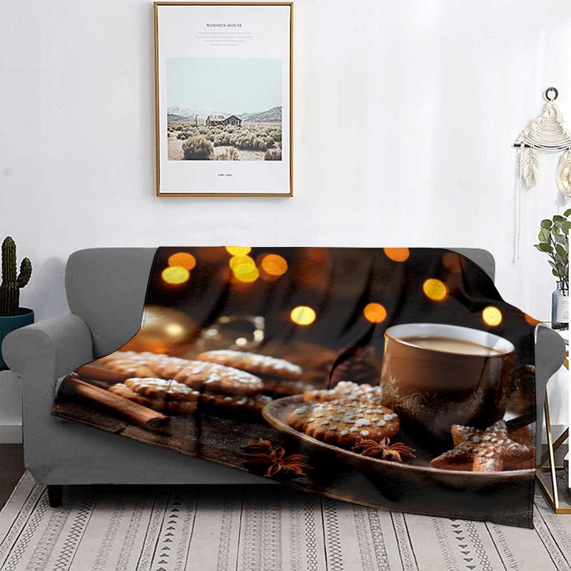 Wohndekoration Plüsch Überwurf Sofadecke Tagesdecke Bett flauschig weiche Decken Dekor Plaid Modern Halloween Frohe Weihnachten Winter