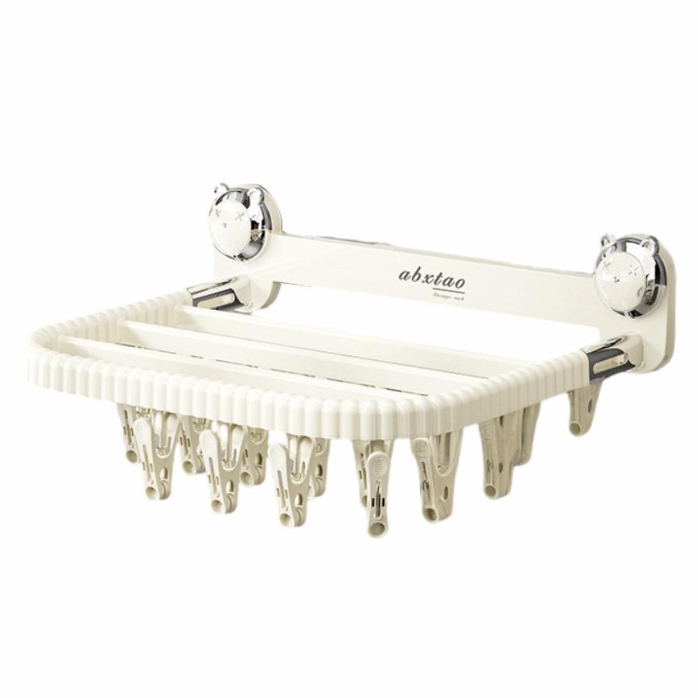 Folding Socks Drying Clips Rotating Balcony Drying Hanger Baby Clothes Drying Rack  Bathroom