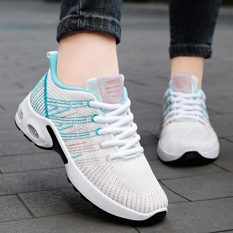 

Новые женские дышащие кроссовки для бега, спортивная одежда для фитнеса, повседневная обувь 36 белый