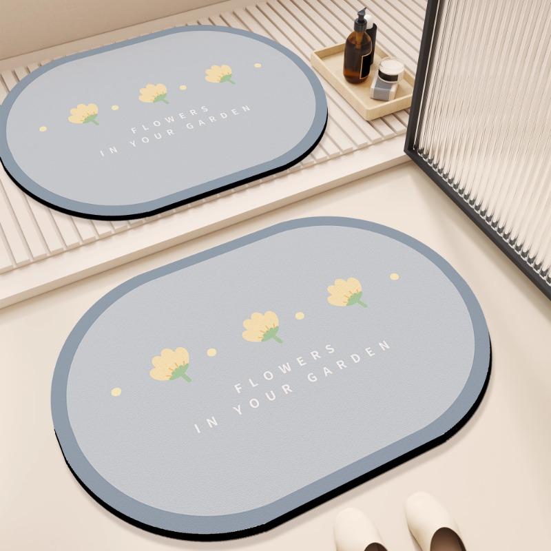 Bathroom Floor Mat, Anti Slip, Toilet Door Mat, Quick Drying Mat, Door Mat, Diatomaceous Earth Carpet