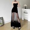European and American Style 2026 Spring and Summer New Women's Clothing Fashionable and Sexy Neck Halter Mesh Dress