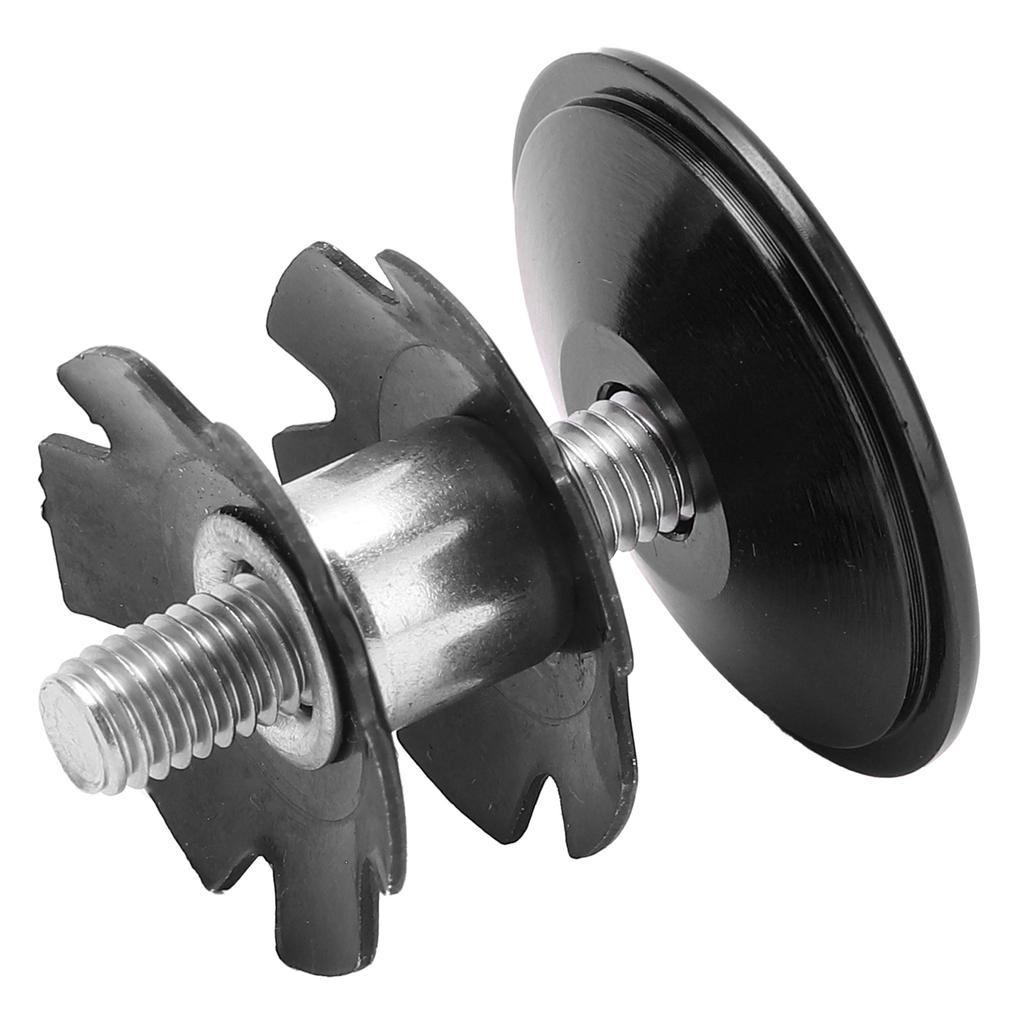 Bike Headset Top Cap Aluminum Alloy Star Nut Stem Cap Stem Fork MTB Road Bicycle AccessoryBlack