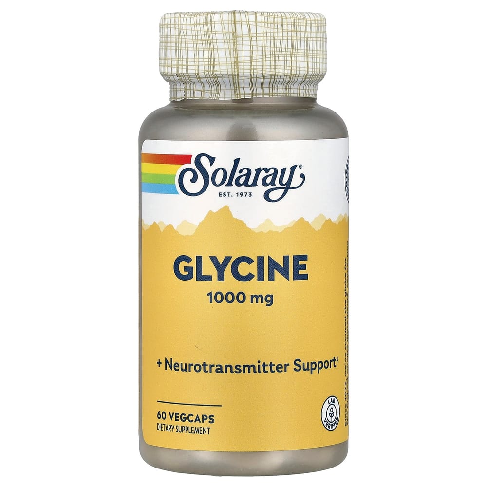 

Solaray Glycine 1000mg Veggie Capsules, 60 Count
