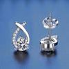 Tancise 925 Sterling Silver Moissanite   Earrings Drop Earrings For Women Wedding Party Gifts
