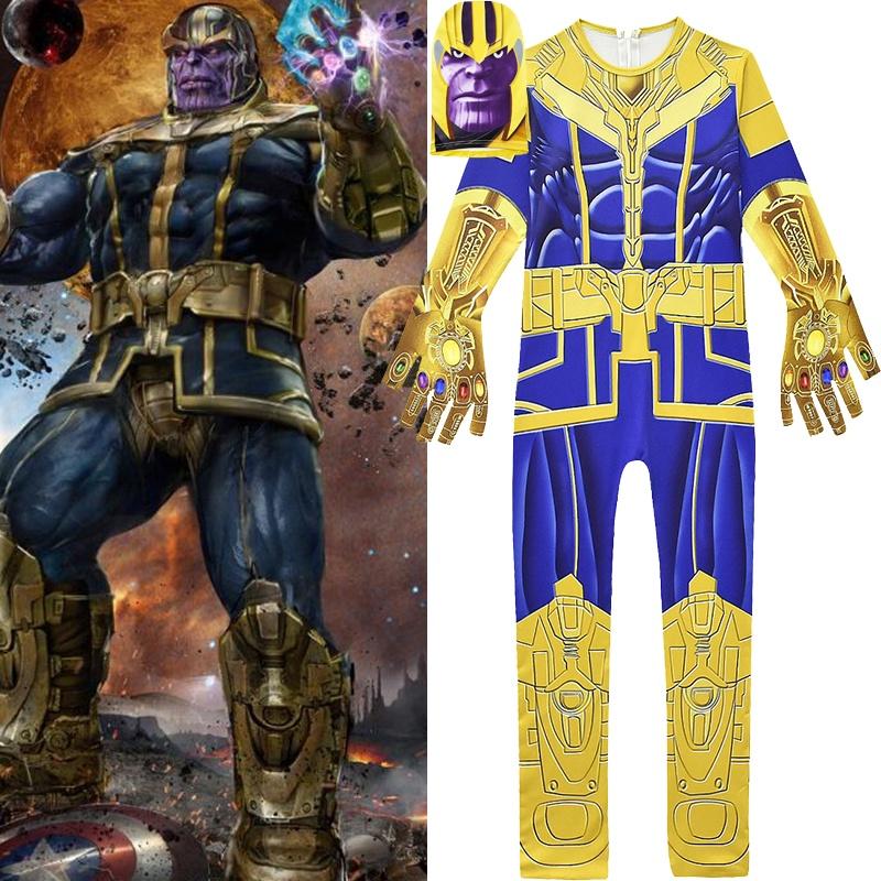 Endgame Thanos Boys Fancy Dress Costume With Exquisite Workmanship And Breathable Material**