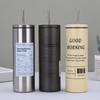 Stainless Steel Coffee Mug 16oz Portable Insulated with Straw for Outdoor Adventures and Travel