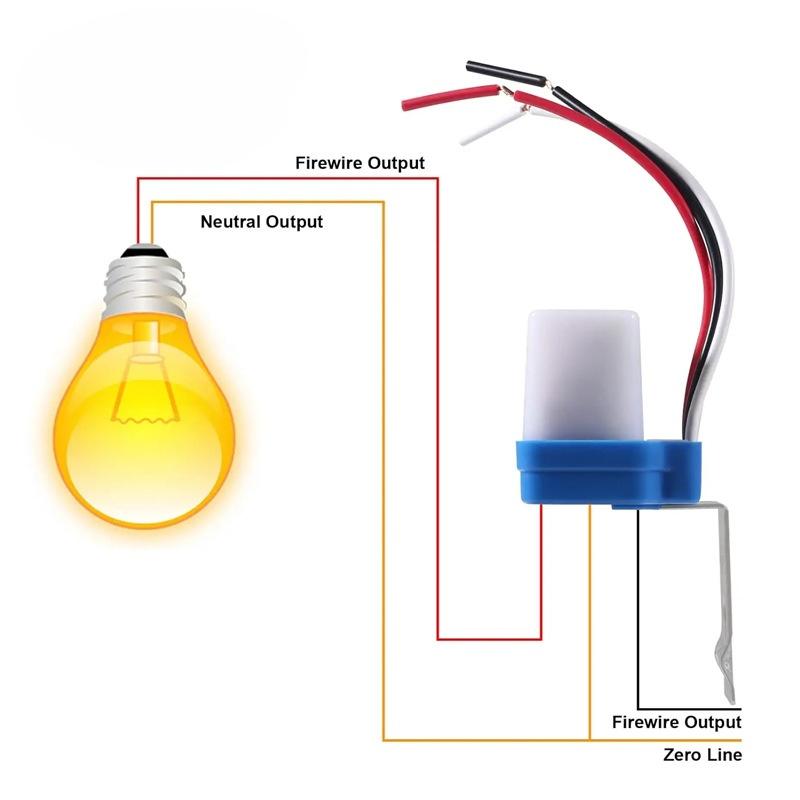 1Pcs Auto On/Off Photocell Street Light Switch Waterproof Photo Control Sensor Switch Ac220V 10A Automatic Switch