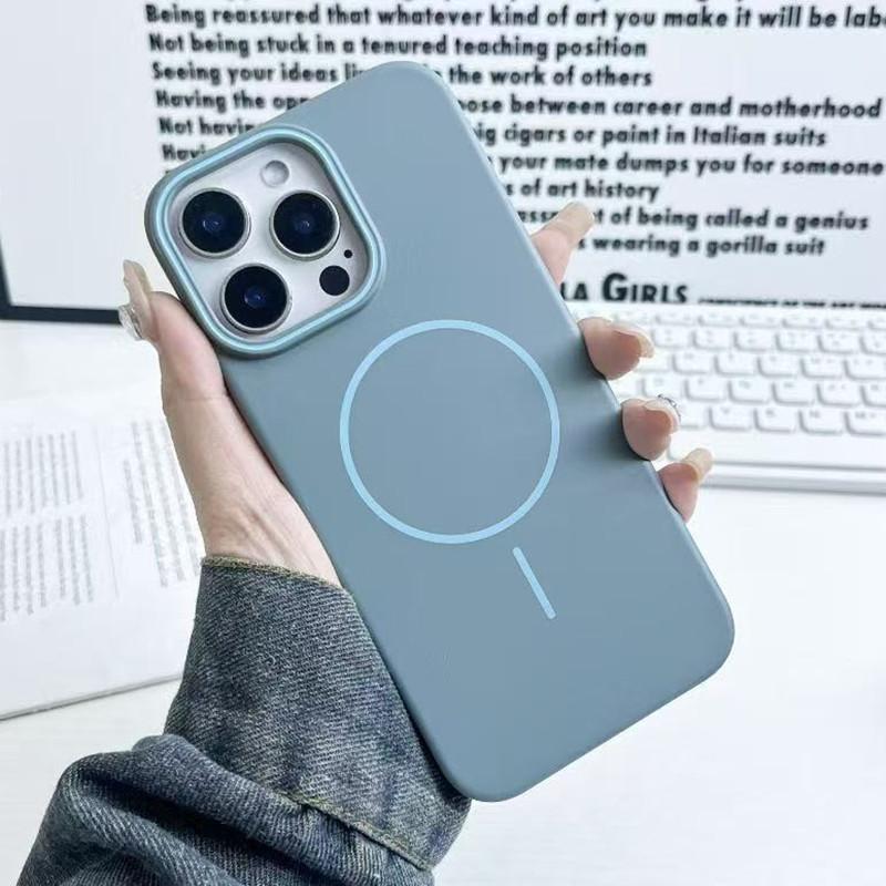Applicable To IPhone17 Magnetic Charging Mobile Phone Case Soft and Moisturizing Apple 16PROMAX Matte Anti Fall 15 Protective Case