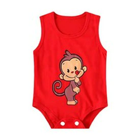 Baby Short-Sleeve Hooded Romper for Summer Outdoors