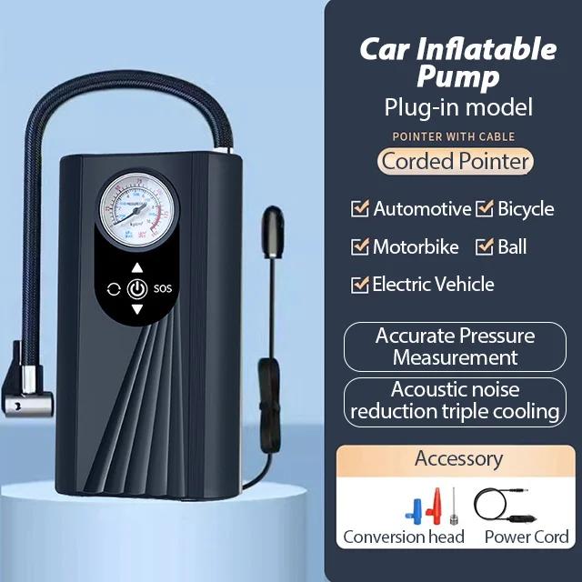 Motorcycle Air Pump Compressor Inflatable Tire Inflator Portable Compressor Digital Cordless Car Tyre Inflator For Bicycle Balls