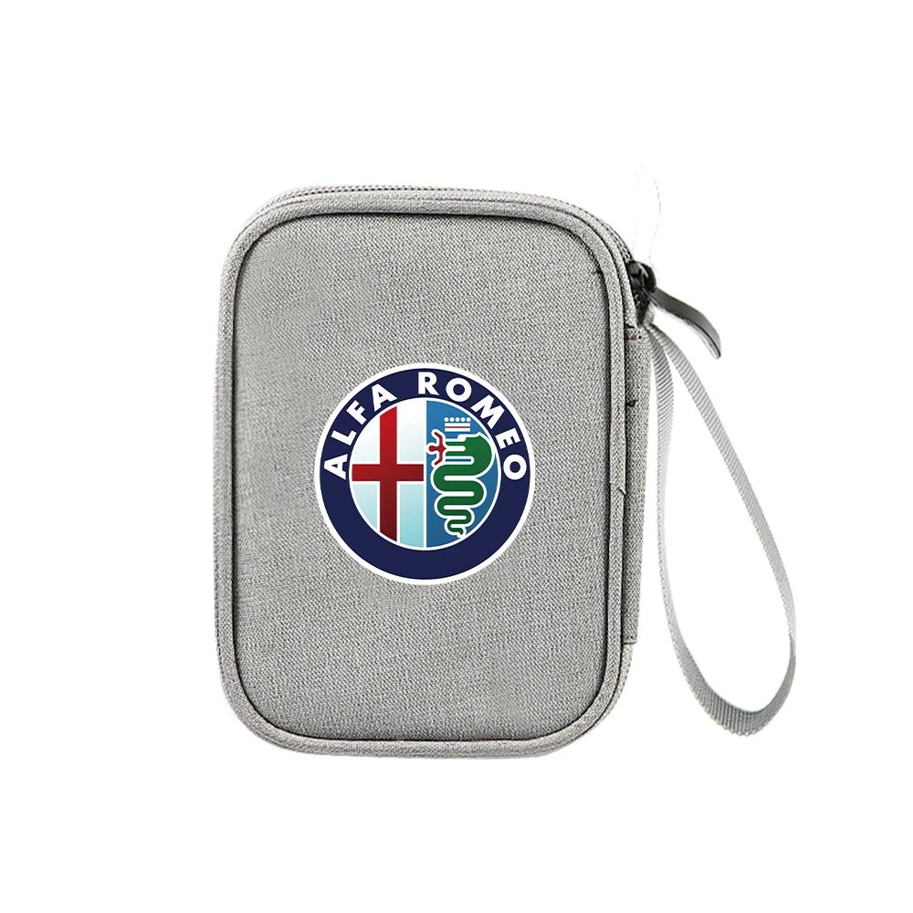 Bildekaler För Alfa Romeo 1 st Bil digitala Tillbehör Förvaringsväska USB-kabel Förvaringslåda För Alfa Romeo Giulietta GT 159 147 156 M