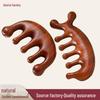 Red Sandalwood Scalp Massage Comb for Gua Sha Therapy and Beauty.