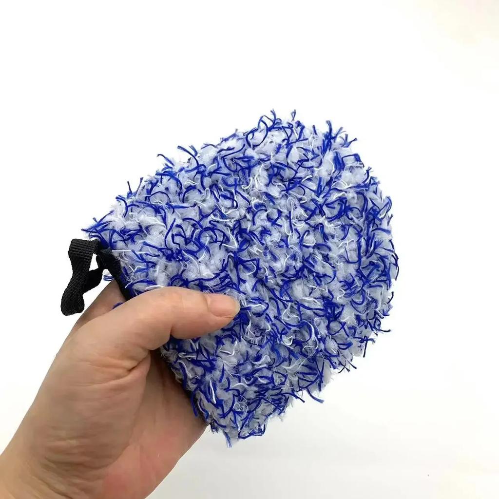Ultra Fine Fiber Car Wheel Cleaning And Washing Gloves Strong Water Absorption Gap Coral Velvet Plush Gloves Wipe The Towel Amag