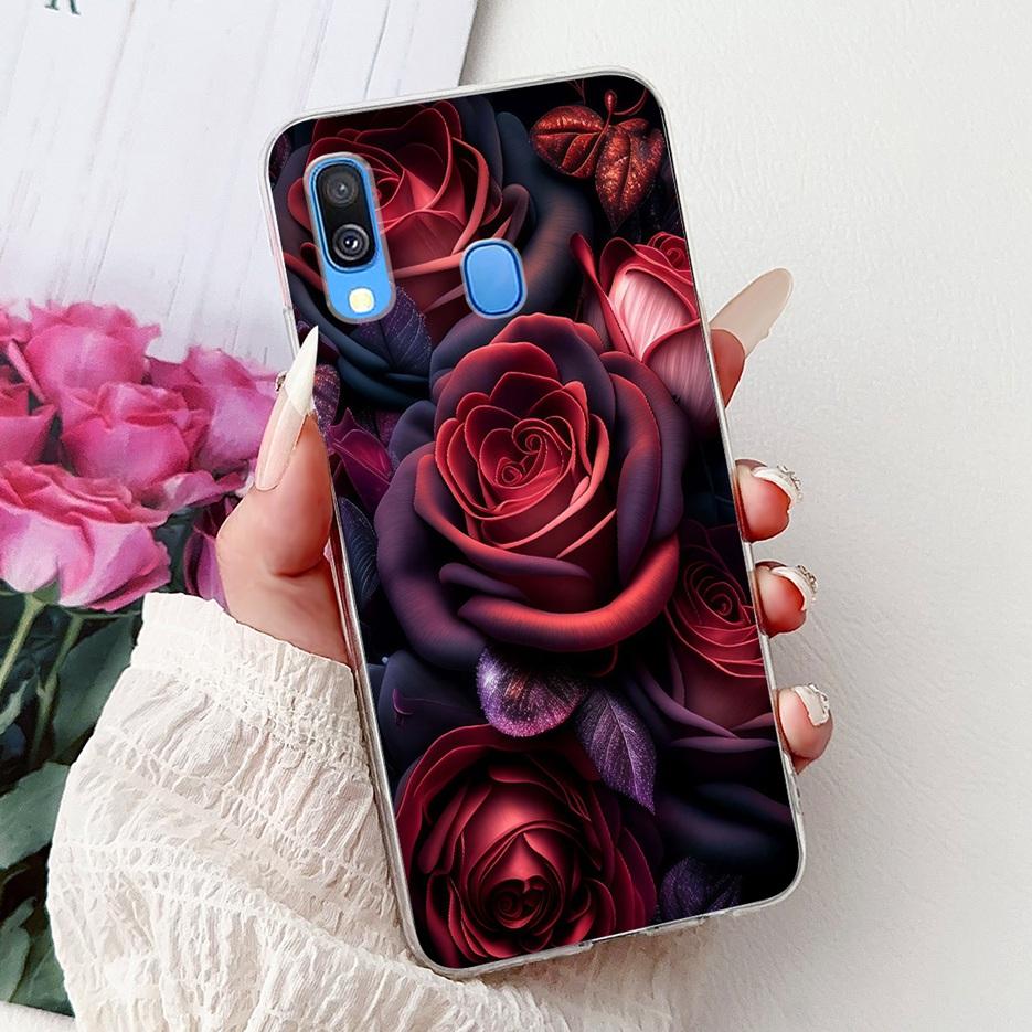 For Samsung Galaxy A40 Case SM-A405F Cute Cat Lion Painted Cover 5.9'' Soft Slim Phone Case For Samsung A40 A 40 GalaxyA40 Shell