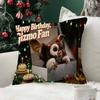 Movie Pillow Case Little Plush Fabric Soft Double Sided Print Sofa Mogwai Cushion Cover Throw Pillow Covers