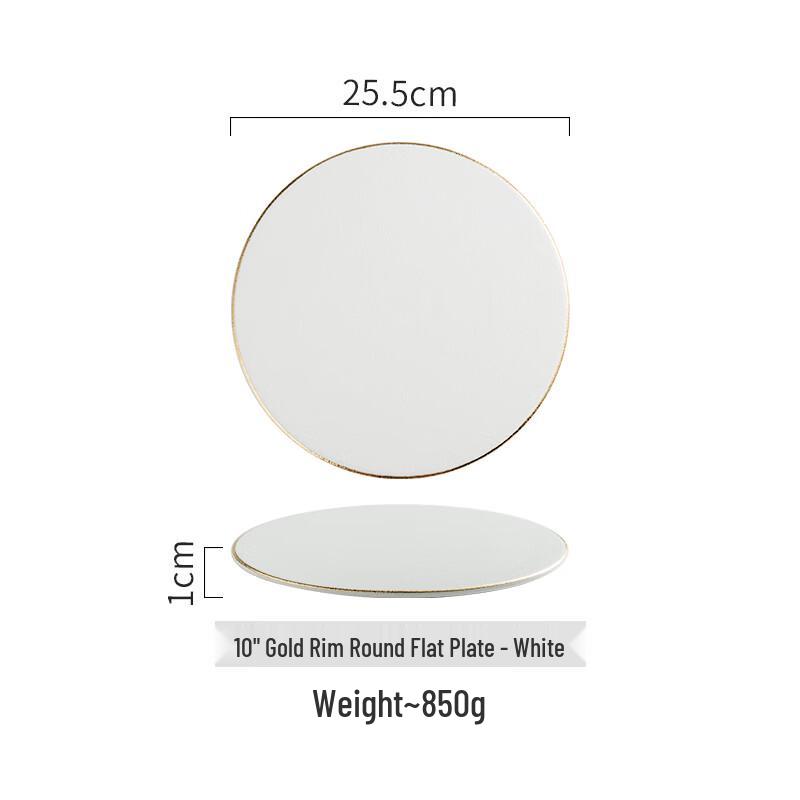 Wuhe Light Luxury Bone China Dinner Plate