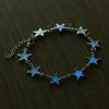 New Romantic Luminous Love Heart Stars Bracelet for Woman Glow In The Dark Charm Bracelet Girl Party Personality Jewelry Gifts