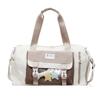 Small Fresh and Sweet Travel Bag Large Capacity Dry and Wet Separation Soft Sister Yoga Fitness Bag Student School Season Duffel Bag