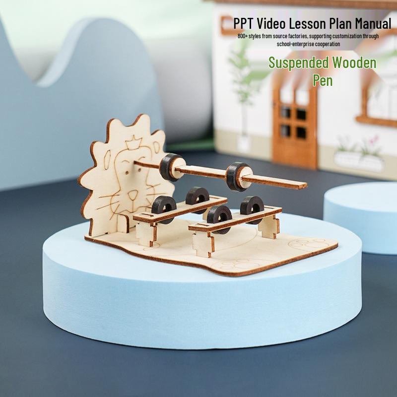 Floating Pen Craft Kit: Wooden DIY Physics Magnet Experiment