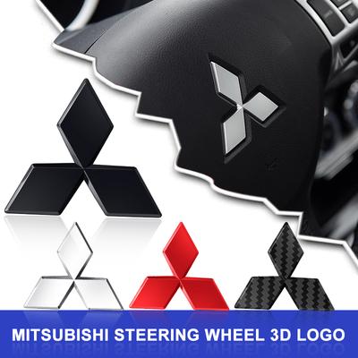 ABS Car Steering Wheel Center Badge Sticker For Lancer 7 8 I200 Pajero Montero Sport Outlander ASX Mirage Eclipse