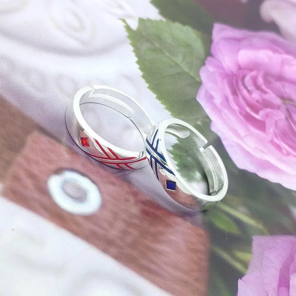 Anime Darling In The Franxx Cosplay Ring HIRO ZERO TWO Adjustable Opening Rings For Couple Love Fashion Jewelry Accessories