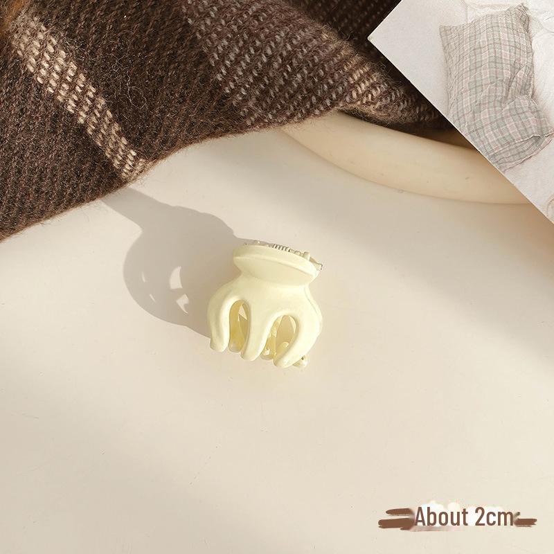 Frosted Flower Anti-Collapse High Ponytail Claw Clip