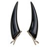 1 pár gotických sponek do vlasů ve stylu rohy ďábla, jedinečná cosplay sponka do vlasů na Halloweenskou párty a festivalové kostýmy