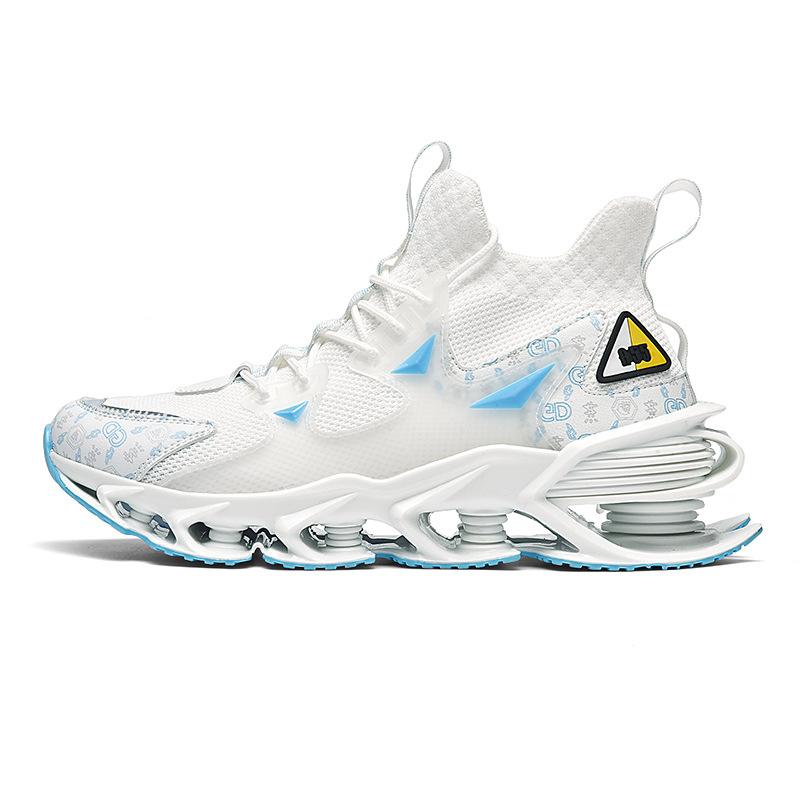 Fashion Blade Men's Shoes Mesh Breathable Sports Casual Running Shoes Men's Shock Absorption Non-slip Inner Heightening Daddy Trend Shoes
