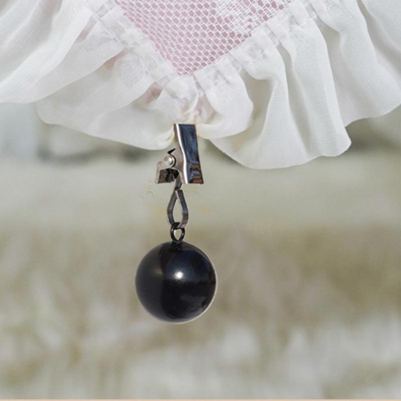 4/8 Peças Pesadas Pesos para Toalha de Mesa, Bola de Metal com Clipe para Toalha de Mesa para Mesas Externas, Cortinas, Bandeira de Jardim de Natal