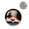 K- KATSEYE Creative Metal Pins Funny Brooch Katseye Korean Girl Band Badge Backpack Hat Accessories Jewelry Decoration Fans Gift