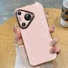 Applicable To Huawei Pura70 Mobile Phone Case Lens All-inclusive Straight Edge Electroplating Pura70ultra Solid Color Soft Case Anti-drop