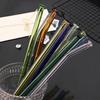 10Pcs High Borosilicate Glass Straw Eco Friendly Drinking Straw Reusable Glass Straw for Cocktail Smoothie Bar Accessories