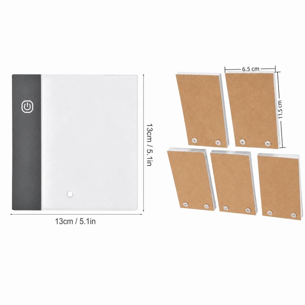 A6 LED Flip Book Kit Ultra-Thin Flip Book Set Hand Drawing LED Board Animation Frame Drawing