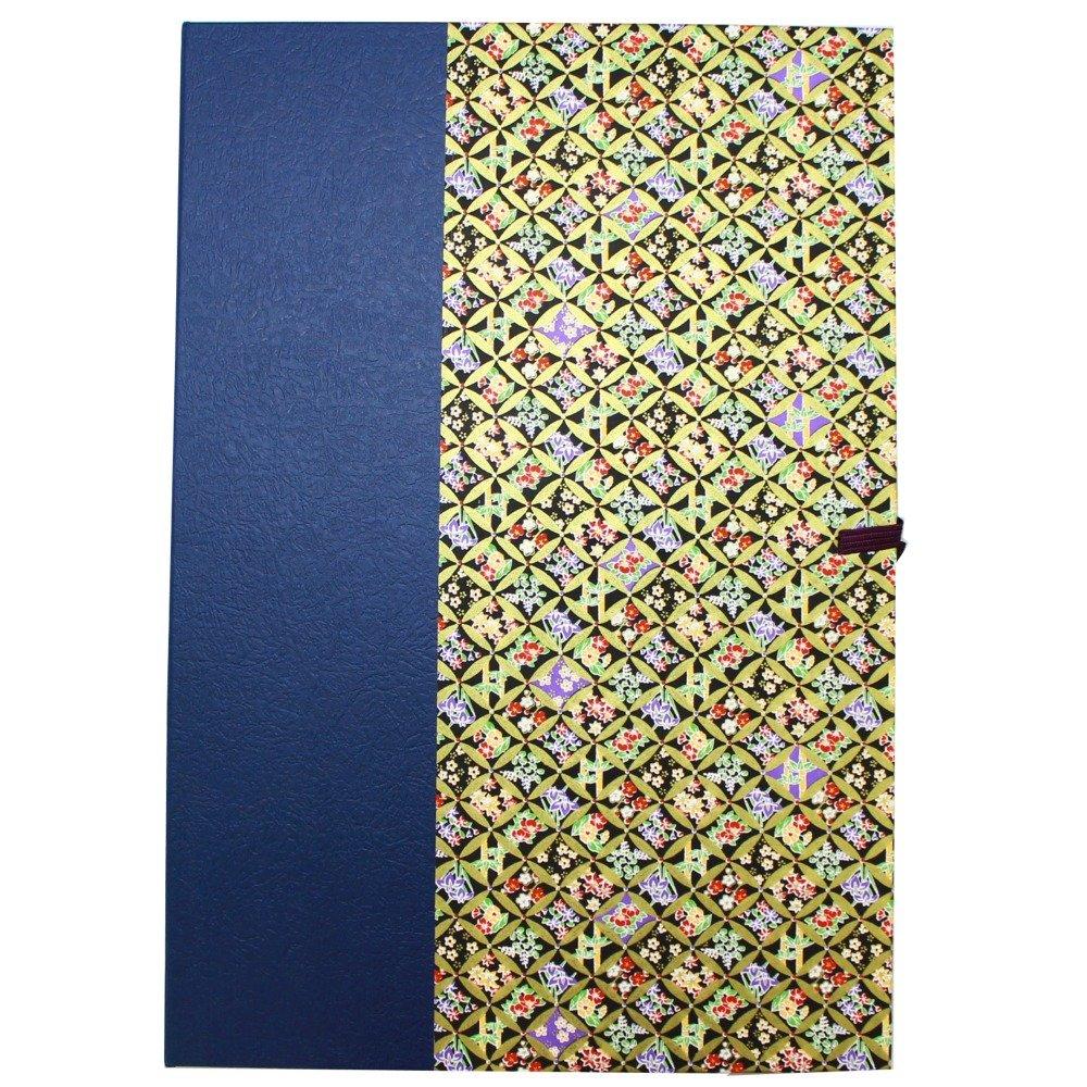 Kuretake Hanshi Hanshi Scissors Yuzen Paper Navy LA27-2