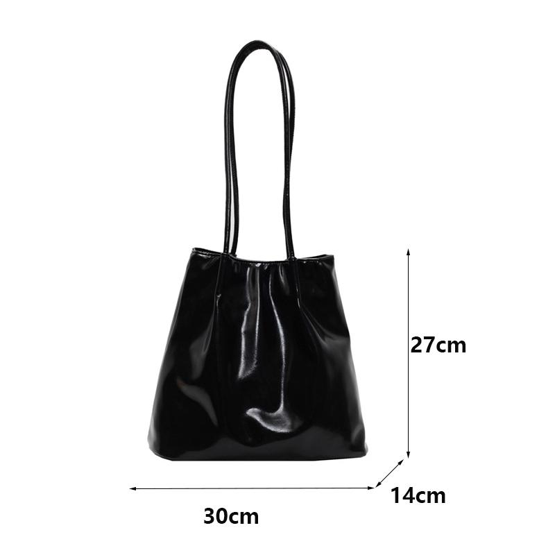Nuevo Bolso Tote de Moda para Mujer de Gran Capacidad, Bolso Balde Elegante de Color Sólido, Bolso Suave para Desplazamientos, Bolsos de Hombro de PU a la Moda para Señoras