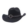 Autumn and winter European, American and western cowboy hats fashion woolen jazz hats men's and women's British fedora hats