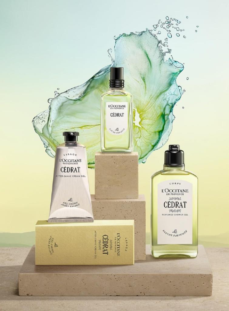 Perfumed Shower Body Popular Gift for Men and Birthday Gift L'OCCITANE Cédrat Gel, 250mL, Wash, Women,