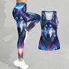Intelligent Animals Pattern Print Yoga Outfit for Women Fashion Workout Leggings Fitness Sports Casual Yoga Set Sports Suit