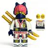 Dragon Form Two-Color Injection Molded Building Block Figure Set - Compatible Educational Toy for Boys