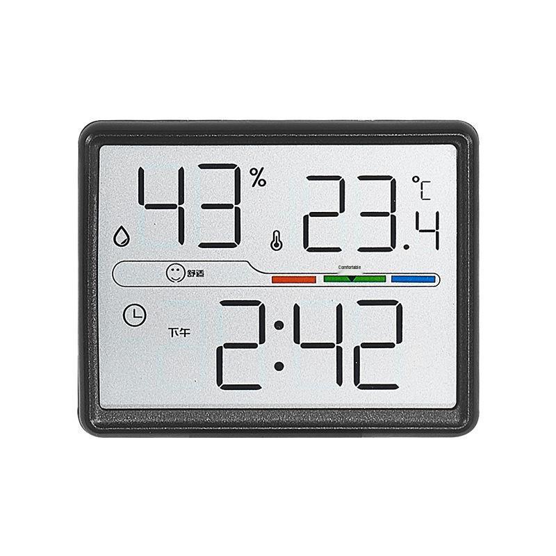 

Chinese Magnetic Clock with Temperature & Humidity Display - Model 802 чёрный