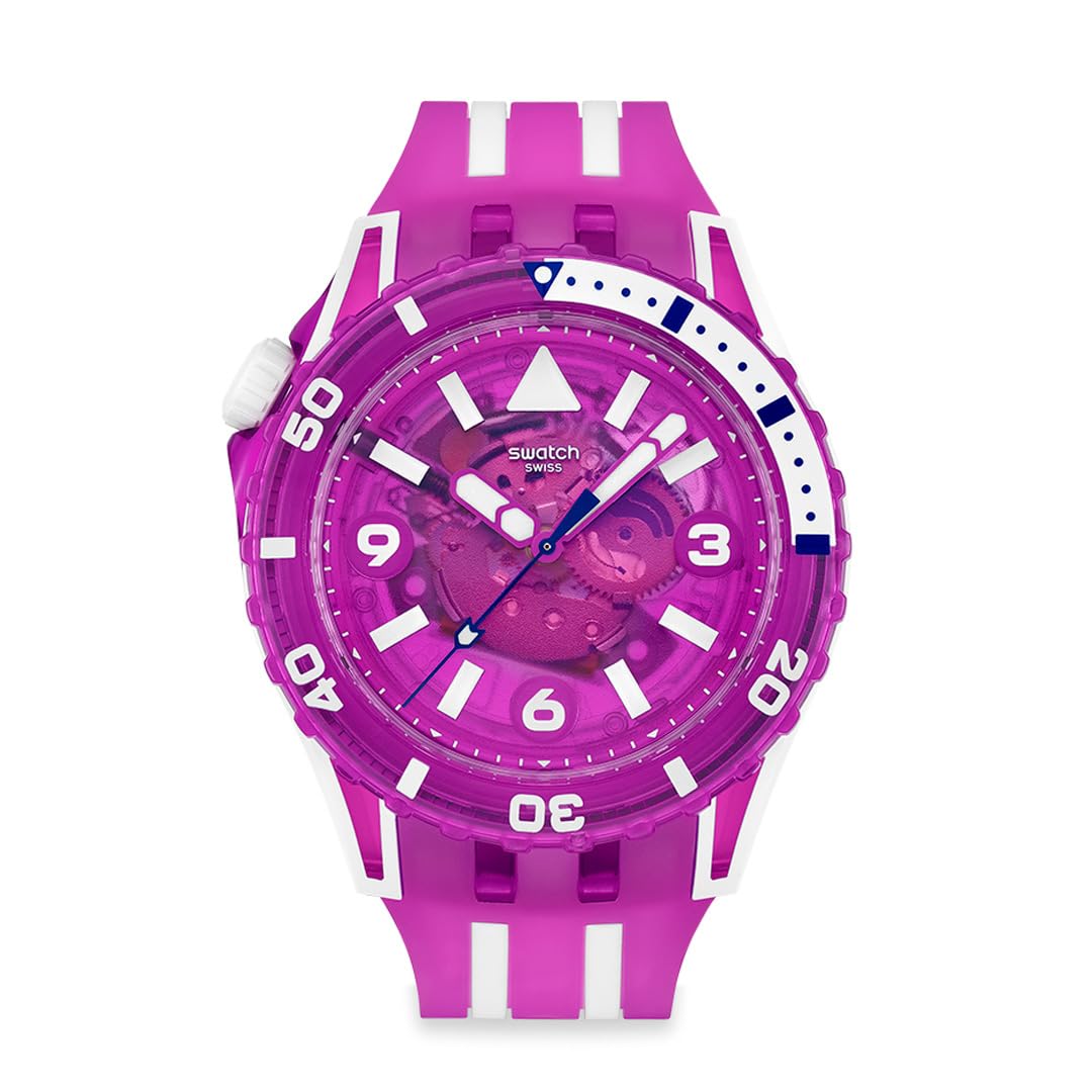 SCUBAQUA FLOWER HAT Watch SSCU09P100 Unisex Adult Pink [Swatch]